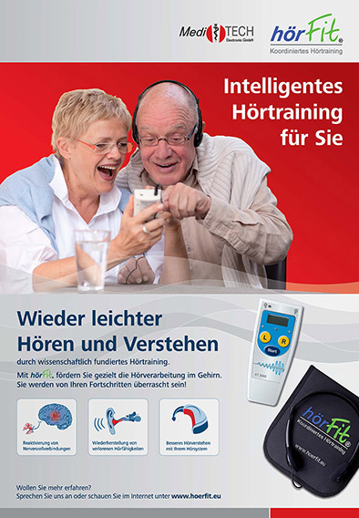 hörFit-Poster "Intelligentes Hörtraining für Sie" - DIN A1 (German) 