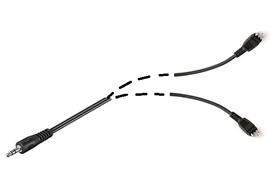 Euronormkabel (links+rechts) für Hörgeräteanschluss