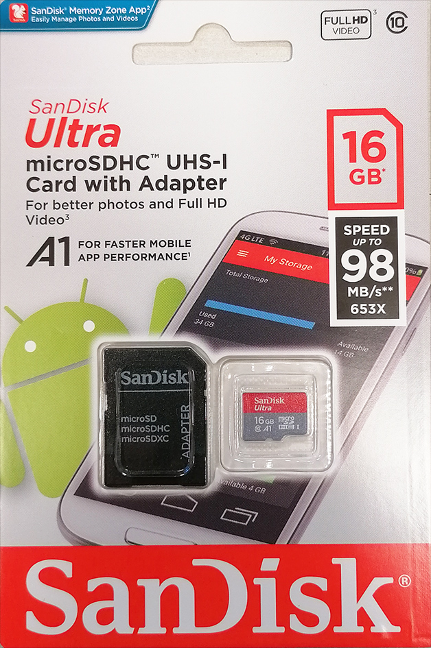 Micro-SDHC-Karte 16GB